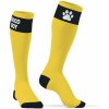 Ponožky Kinky Puppy Good Boy Big žlté, bavlnené podkolienky s labkami