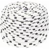 vidaXL Pletené lodné lano biele 8 mm x 100 m polyester