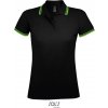 SOL´S PASADENA / Dámska polokošeľa - black/lime L