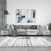 Konferenčné stolíky 2 ks betónovo sivé 50x50x40cm kompoz. drevo-ForU-829421