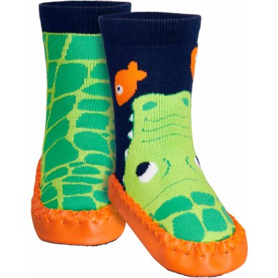 Playshoes Ponožky s protiskluzem Krokodýl