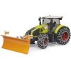 BRUDER 3018 Claas Axion 950 so snehovými reťazami a snehovým pluhom