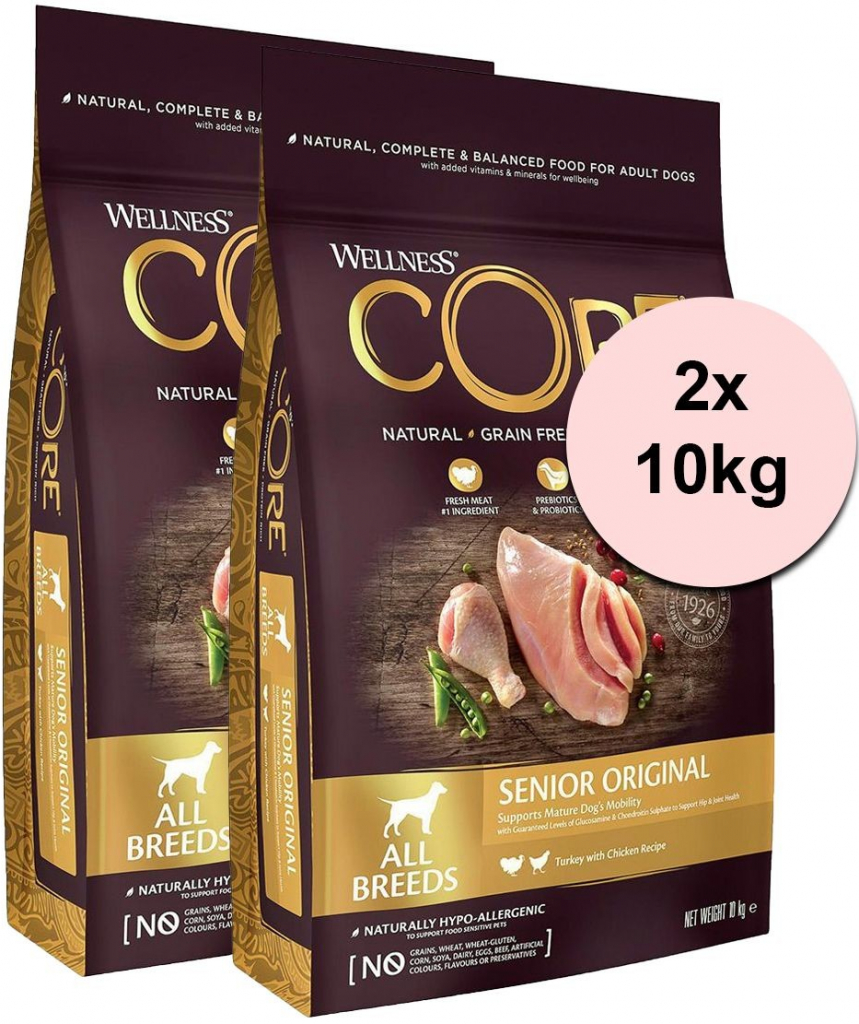 Wellness Core Dog Senior Original Turkey & Chicken 10 kg