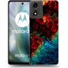 Picasee silikónový čierny obal pre Motorola Moto E14 - Universe