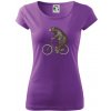 Medveď na bicykli - Dámske tričko Pure - M ( Fialová )