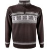 Merino svetr Kama L139 113 hnědá