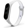 Xiaomi Mi Band 3/4 náhradný náramok - Športový priedušný perforovaný Farba: Šedo biela MBSCZ-4SPPRSBL