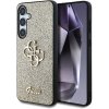 Guess PU Fixed Glitter 4G Metal Logo Samsung Galaxy S25 zlatá 57983124098