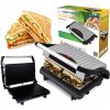 ELEKTRICKÝ GRIL SENDVIČOVAČ ROZKLADACÍ PANINI 750W