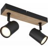 Globo Lighting Robby stropné svietidlo 2x35 W čierna-drevená 57911-2BW