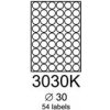 etikety RAYFILM 30mm kruh červené flourescentné laser R01323030KA (100 list./A4)