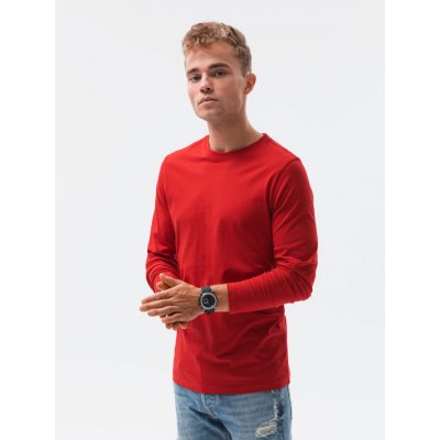 Ombre Clothing tričko s dlhým rukávom Hippolyt červené
