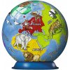 RAVENSBURGER 3D Puzzleball Dětský globus se zvířaty (anglický) 72 dílků