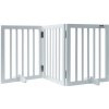 Ogrodzenie Dla Zwierząt 508x610MM Składane Białe Drewniane Waga 3,65KG