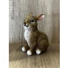Zajac sediaci 12x15 cm