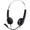 Genius HS-220U, slúchadlá s mikrofónom, drôtová, čierna, 2.0, uzatvorené, USB