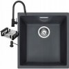 Jednokomorový drez Franke Sirius, kremenný, čierny