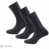 Devold DAILY MERINO MEDIUM ponožky, 3 páry, čierna 36-40
