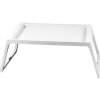 DIHOME DI4462 Servírovací stolík do postele plastový, 54,4x35,7x26,3cm, biela
