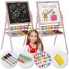 Magnetická kriedová otočná tabuľa Ricokids - ružová