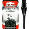Hroty na šípky Harrows soft Micro, plastové, čierne 30 ks/bal, 18mm, závit 2BA