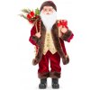 MagicHome Dekorácia Vianoce Santa s darčekmi 80 cm