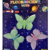 HOME Svietiace fluorescenčné nálepky- motýle
