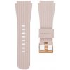 Mobilly remienok Essential Vertical Grain Rose Gold Buckle universal Quick Release 22mm pink nude