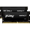 Kingston FURY Impact/ SO-DIMM DDR4/ 64GB/ 2666MHz/ CL16/ 2x32GB/ Black KF426S16IBK2/64