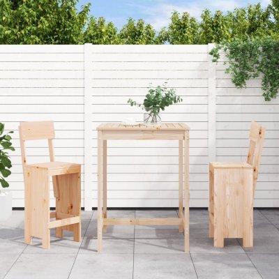 Prolenta Maison Exclusive 3-dielny záhradný barový set z masívneho borovicového dreva