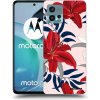 Picasee silikónový prehľadný obal pre Motorola Moto G72 - Red Lily