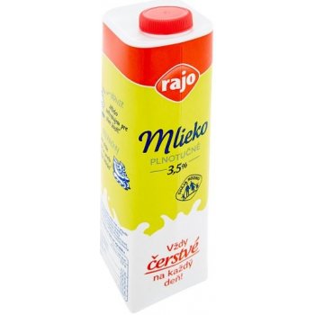 Rajo Mlieko plnotučné 3,5% 1 l od 1,91 € - Heureka.sk