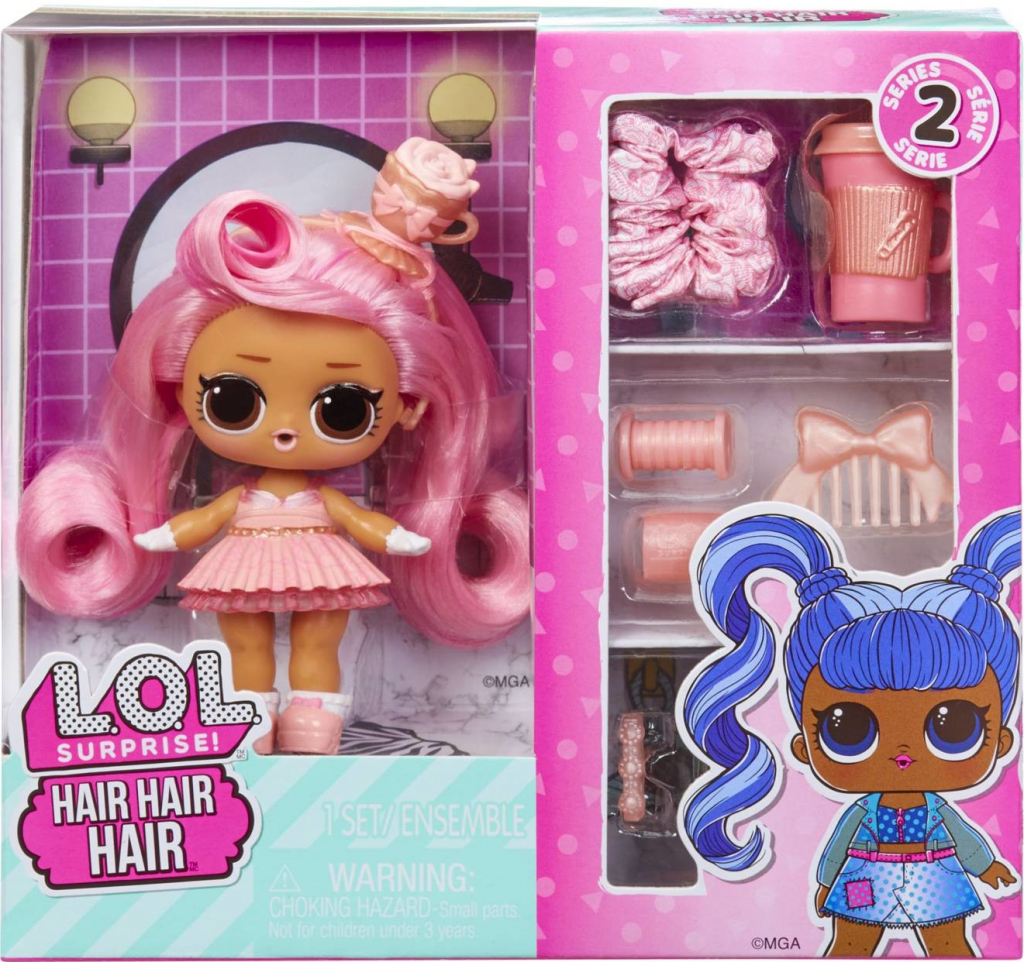 LOL Surprise! Hair Hair Hair Vlasatice s ružovými vlasmi Dainty Darling séria 2