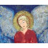 ZUTY Maľovanie podľa čísel - VIANOČNÝ ANJEL III Rámovanie: vypnuté plátno na rám, Rozmer: 80x100 cm