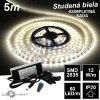 LEDprodukt 5m SMD2835 60LED/m 12W/m IP20 studená b. - KOMPLETNÁ SADA