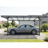 Prístrešok pre auto 496x299x226 cm hliníkový antracit