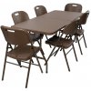 TENTino Záhradný set RATTAN - STÔL 180x76 POL + 6x STOLIČKA