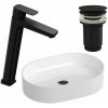 Súprava umývadlová batéria Ravak 10° X070151, umývadlo Ravak Ceramic XJX01155001, X01762