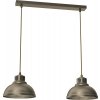 Luminex | Luster na lanku SVEN 2xE27/15W/230V mosadz | LU8936A