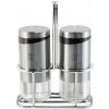 Berlinger Haus BH-1993 Black Silver Collection Sada soľničky a koreničky so stojanom