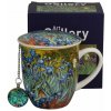 Porcelánový hrnček s infúzorom a závesom DUO ART GALLERY IRISES BY V. VAN GOGH 400 ml