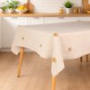 Takoy Ľanový obrus s výšivkou jemné kvietky BOHO COLLECTION-HT-01073 115x130cm