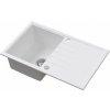 Ruvetti Axel granitový drez 79x50 cm biela 3001AX_WH160_W