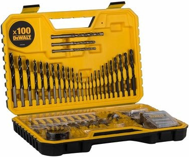 DeWalt Sada vrtákov a bitov v kufri (100 ks) (DT71563)