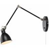 Markslojd HOUSE Wall 1L Black/Steel 108250
