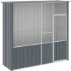 VidaXL Voliéra antracit 215x78x200 cm, galvanizovaná oceľ