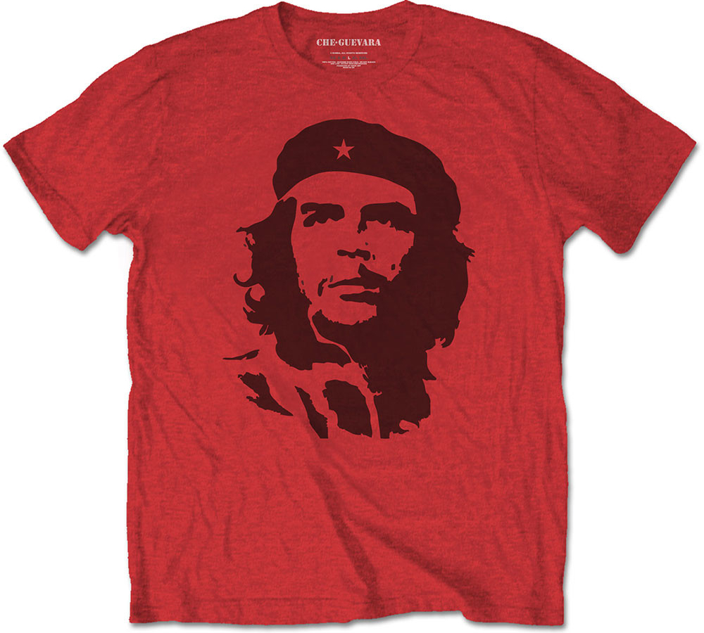 Che-Guevara tričko Black on Red červené