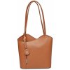 Anna Luchini Dámska kožená kabelka AL1731 Cognac