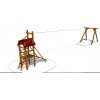 Playground System Lanová dráha (lanovka) z agátu - Evka