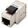 DIGITUS Keystone spojka Cat6A, tienena STP, 2xRJ45, strieborna